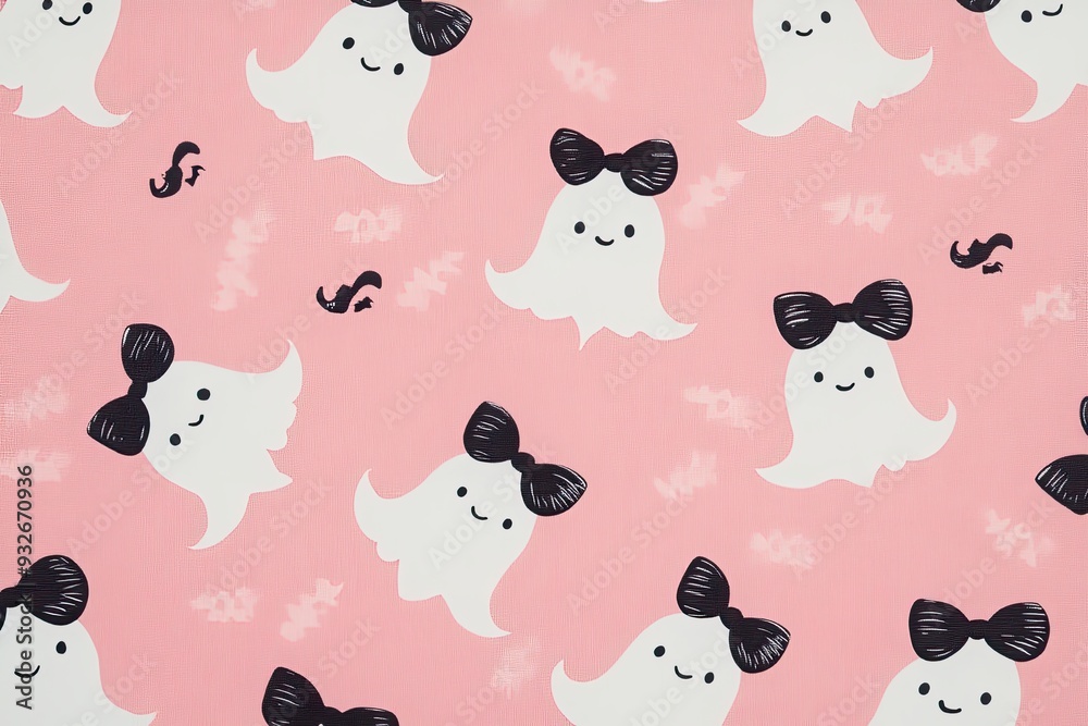 seamless pattern with ghost seamless pattern with ghost