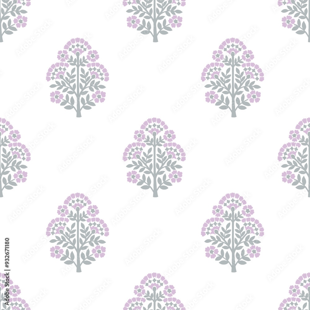 Floral Damask Pattern block print boho floral repeat pattern flower vector file Floral Damask Pattern block print boho floral repeat pattern flower vector file