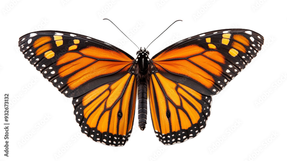 Fototapeta premium Monarch Butterfly Isolated on