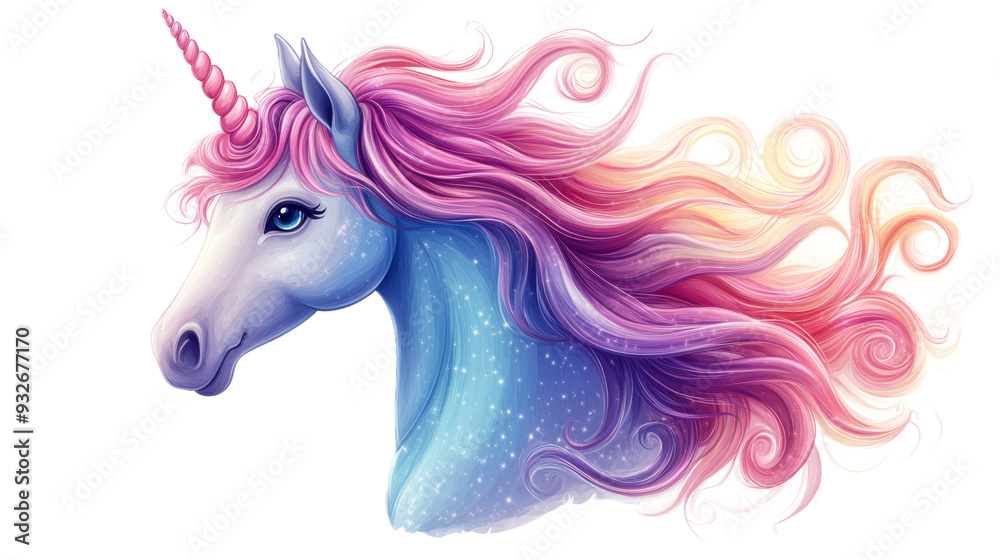 Magical Unicorn with Pink and