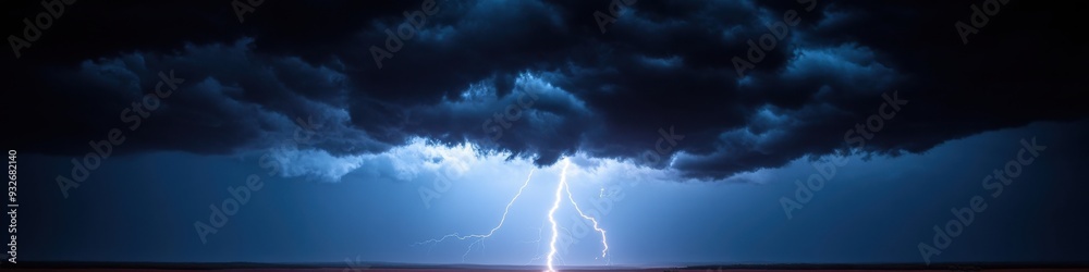 Stunning Lightning Strike Illuminates Dark Stormy Night Sky Over Water Capturing the Raw Power and Beauty of a Thunderstorm Stunning Lightning Strike Illuminates Dark Stormy Night Sky Over Water Capturing the Raw Power and Beauty of a Thunderstorm