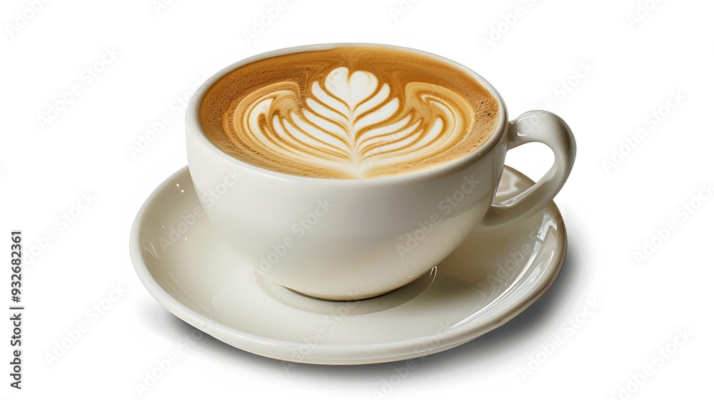 Cup of coffee latte isolated on white backgroud with clipping path. Cup of coffee latte isolated on white backgroud with clipping path.