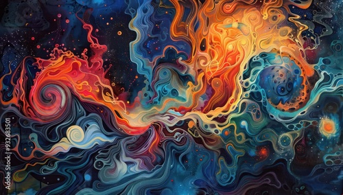 Abstract Cosmic Swirls