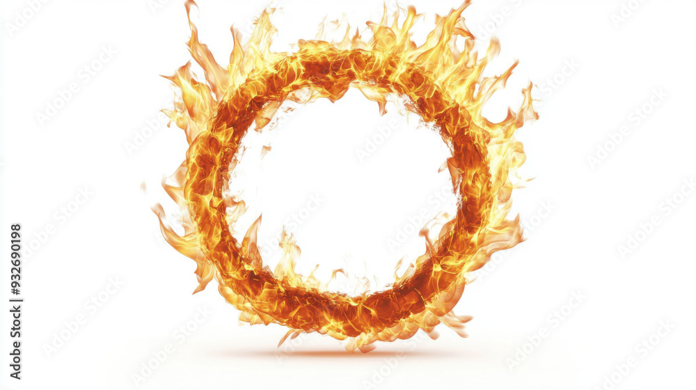 Flame rings isolated on white background for graphic design or wallpaper. Flame rings isolated on white background for graphic design or wallpaper.