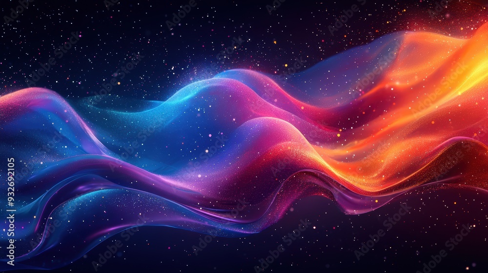 Abstract Liquid Background with Blue Red and Orange Swirls Abstract Liquid Background with Blue Red and Orange Swirls