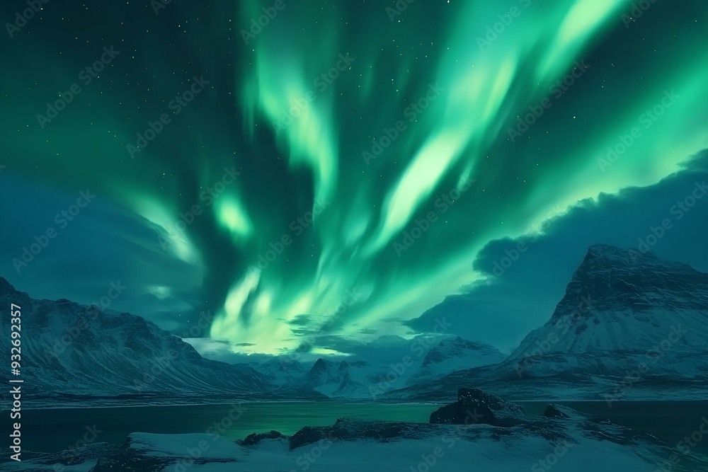 Fototapeta premium a beautiful and breathtaking natural scenery