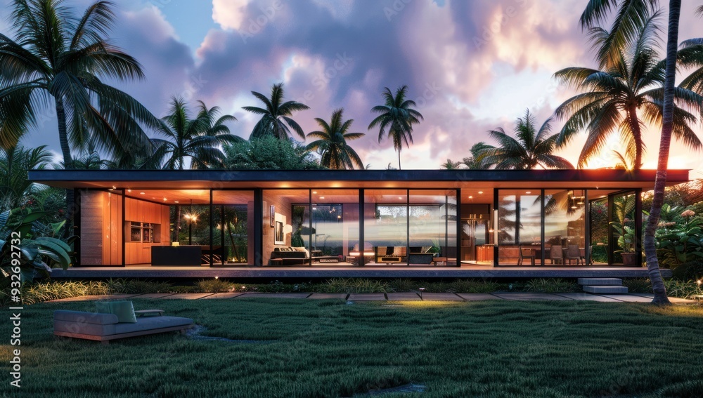 Fototapeta premium Modern Tropical Villa