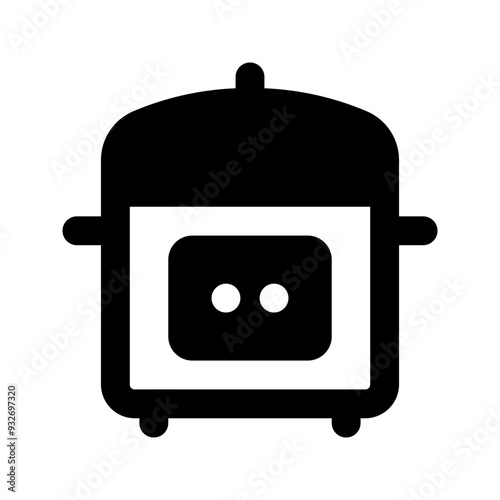 rice cooker glyph icon