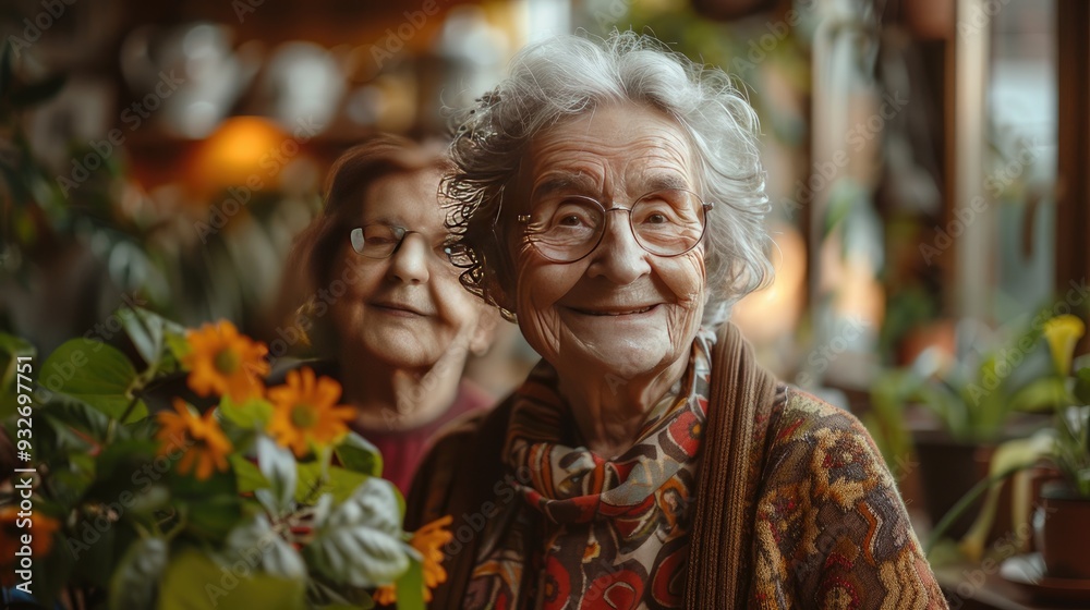 caregiver helping senior woman to walk in her home,walker caregiver helping senior woman to walk in her home,walker