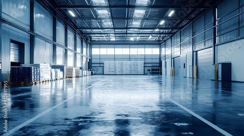 Spacious warehouse interior...