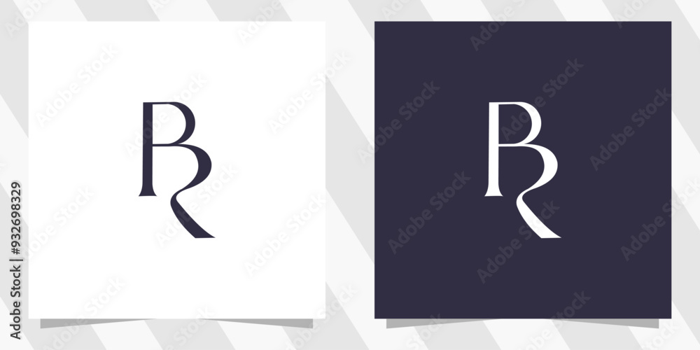 letter br rb logo design vector letter br rb logo design vector