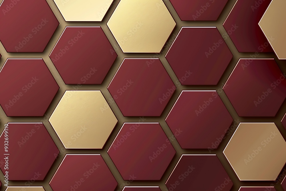 3d maroon and gold geometric background with hexagon shapes presentation design 3d maroon and gold geometric background with hexagon shapes presentation design