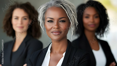 Three professional women po...