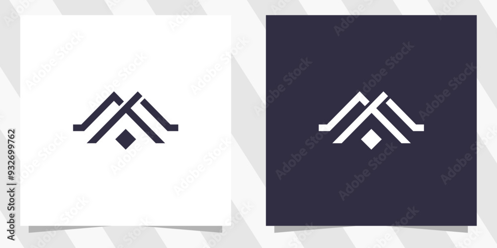 Fototapeta premium Letter m logo design vector