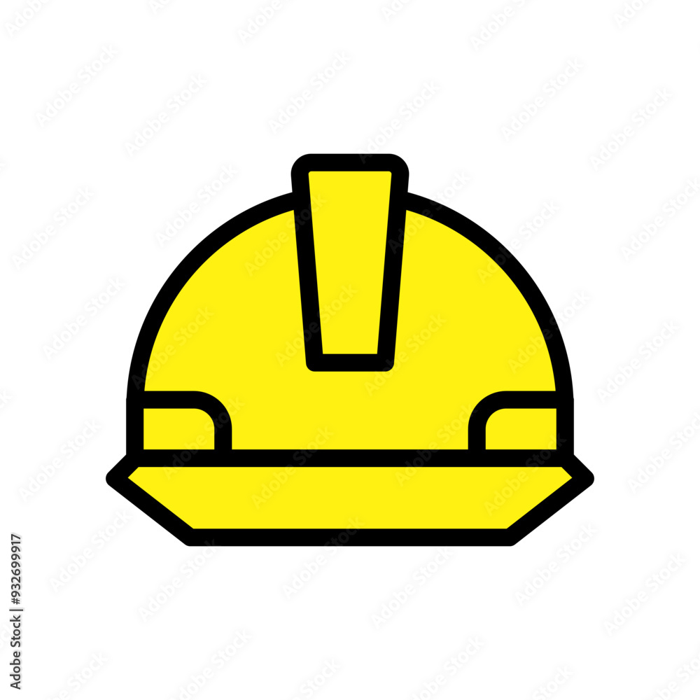 Construction helmet or safety helmet icon Construction helmet or safety helmet icon