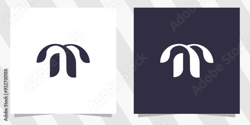 Letter m logo design vector