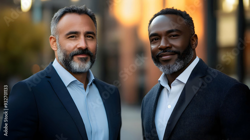 Two men in professional att...