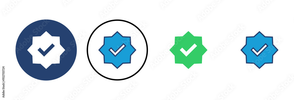 verified icon vector. verification check mark. approved icon verified icon vector. verification check mark. approved icon