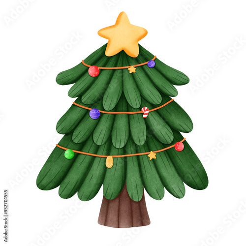 green christmas tree