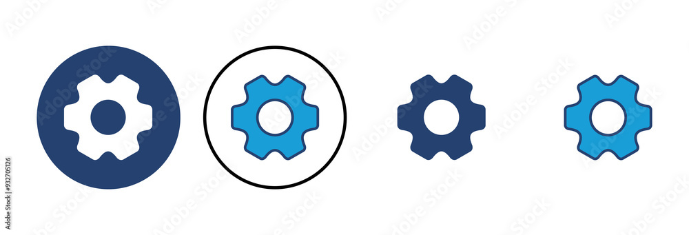 setting Icon Vector. Cog settings Icon Symbol