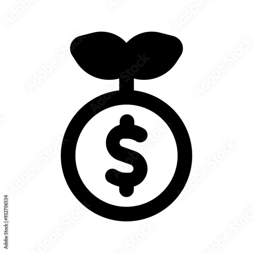 investment glyph icon