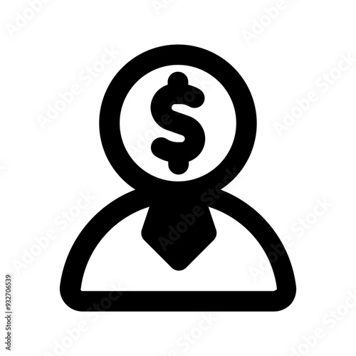 financial advisor glyph icon