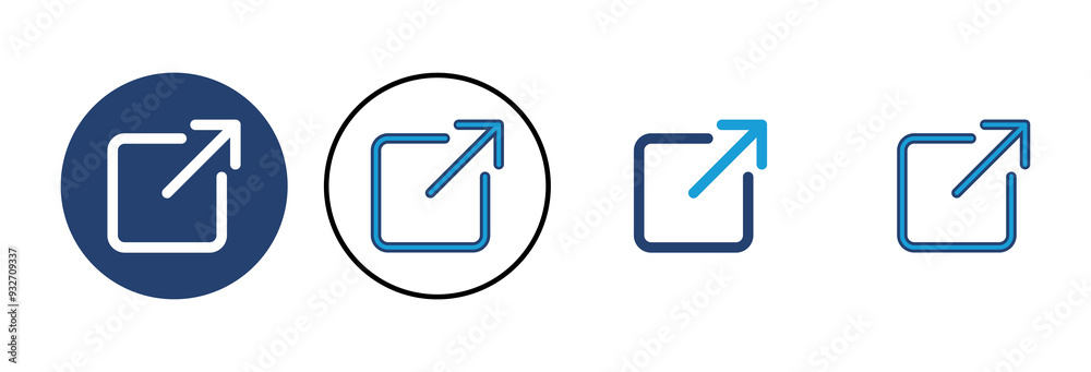 External link icon vector. link icon vector. hyperlink symbol