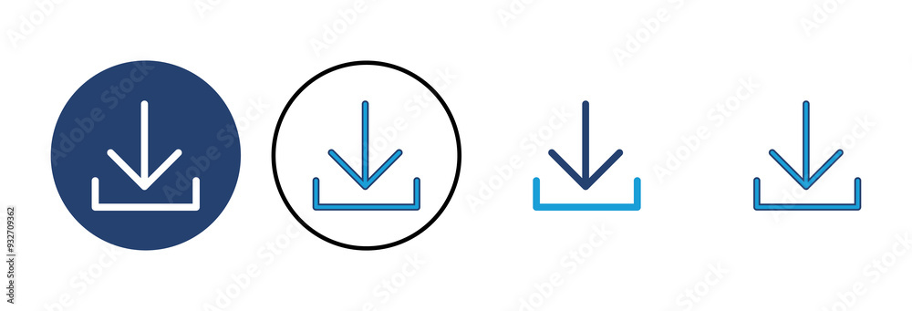 Download icon vector. Download vector icon Download icon vector. Download vector icon