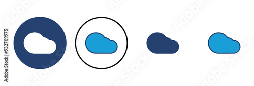 cloud icon vector. cloud vector icon