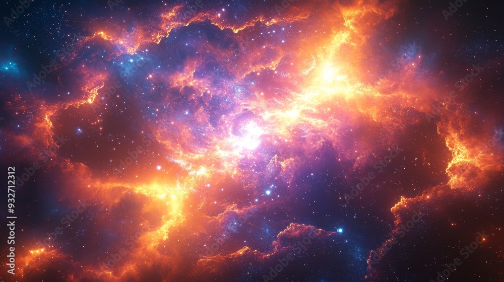 Fototapeta premium Cosmic Nebula.