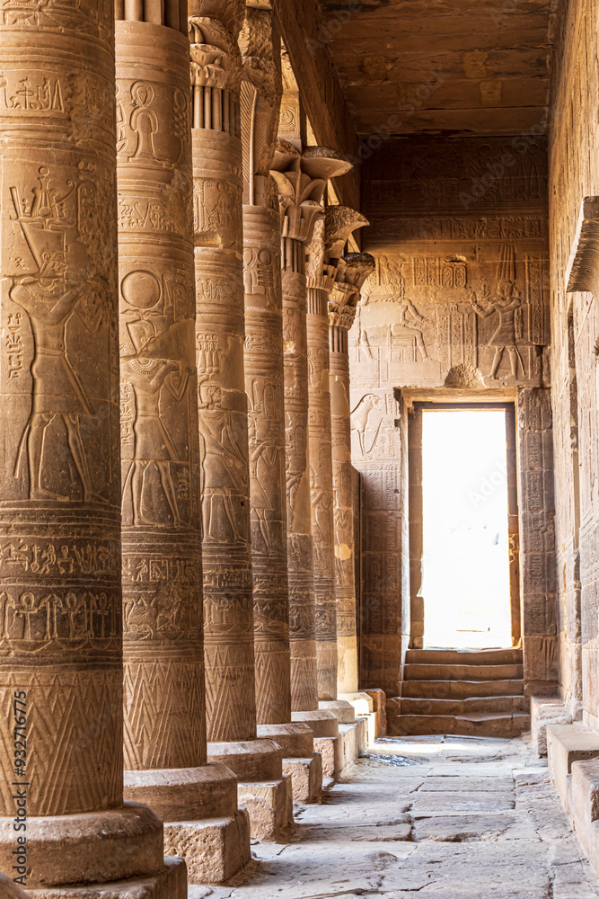 Africa, Egypt, Aswan. Philae Temple on Agilkia Island in the Nile River. Africa, Egypt, Aswan. Philae Temple on Agilkia Island in the Nile River.