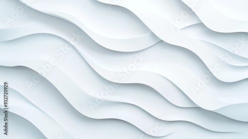 Abstract Seamless Wavy Frost Patterns - Minimalistic Design 3D Illustration for Digital and Print Applications