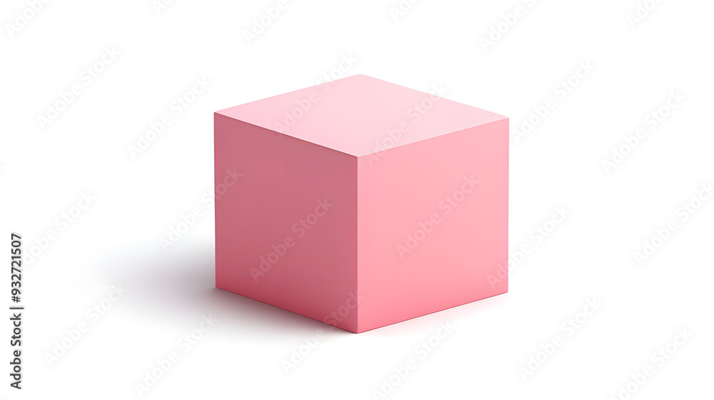 Fototapeta premium cube isolated on white background 