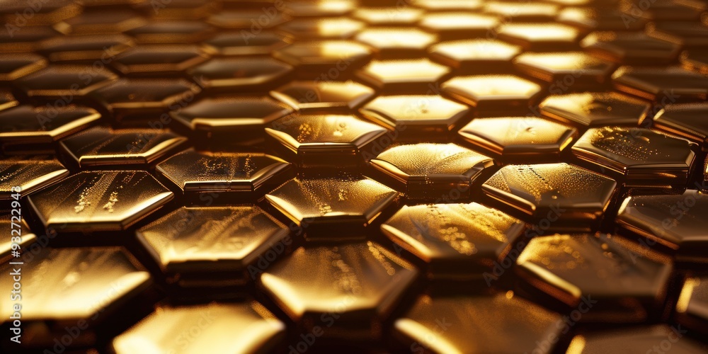 Golden Honeycomb Pattern Golden Honeycomb Pattern