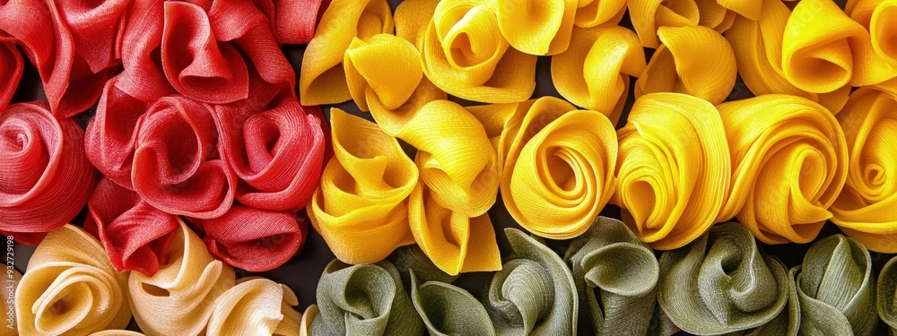 3D-printed pasta, intricate shapes, on a sleek black plate, soft focused lighting 3D-printed pasta, intricate shapes, on a sleek black plate, soft focused lighting
