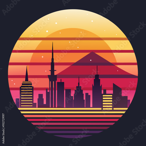 night city skyline