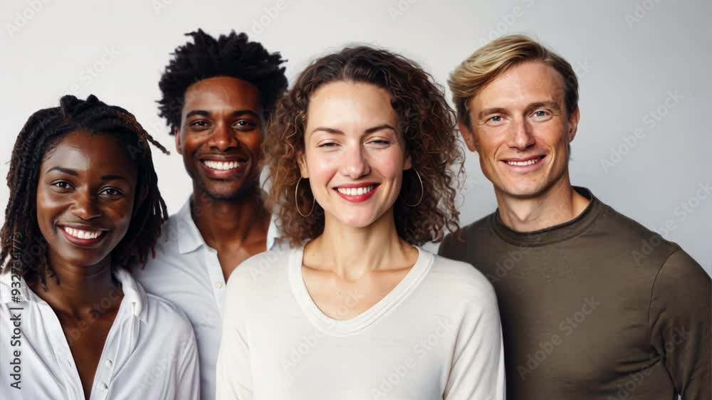 A joyful group portrait featuring family and friends with a mix of men, women, and teenagers, all smiling and enjoying time together