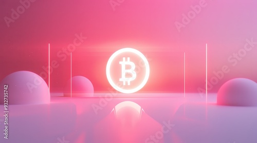 Minimalist Cryptocurrency Design, a sleek and modern visual representation of digital currency, emphasizing simplicity and clarity in its aesthetic while conveying innovation and technology. photo