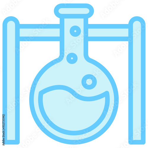 Chemistry dual tone blue color icon, relate to education theme use for modern concept, UI or UX kit, web and app development