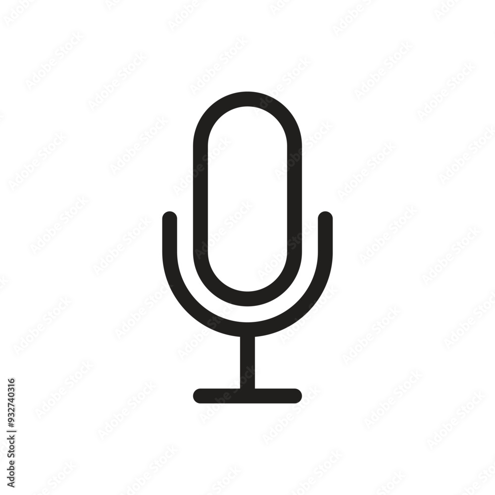 Microphone Icon - Line Microphone Icon - Line