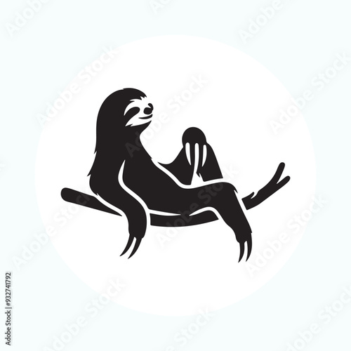 Sloth illustration vector