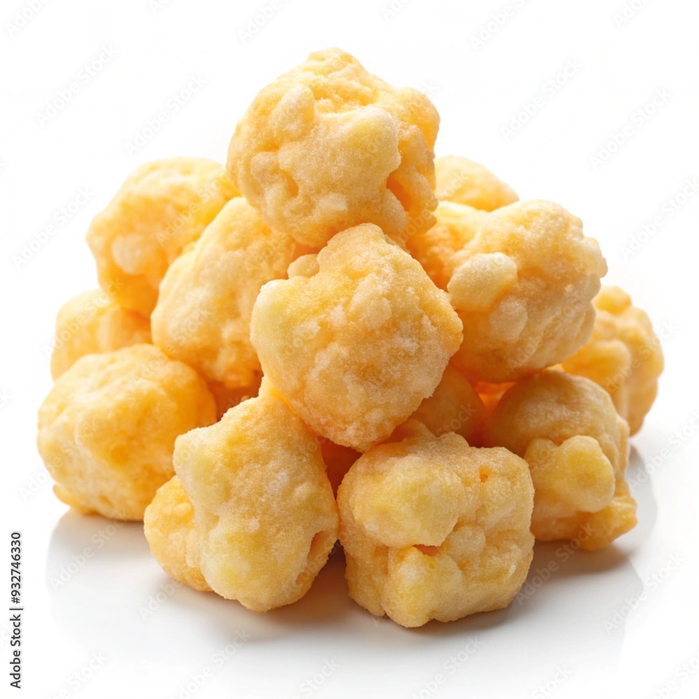 Cheese Curds Isolated on White Background Perfect for Culinary Handling and Cooking Ideas Cheese Curds Isolated on White Background Perfect for Culinary Handling and Cooking Ideas