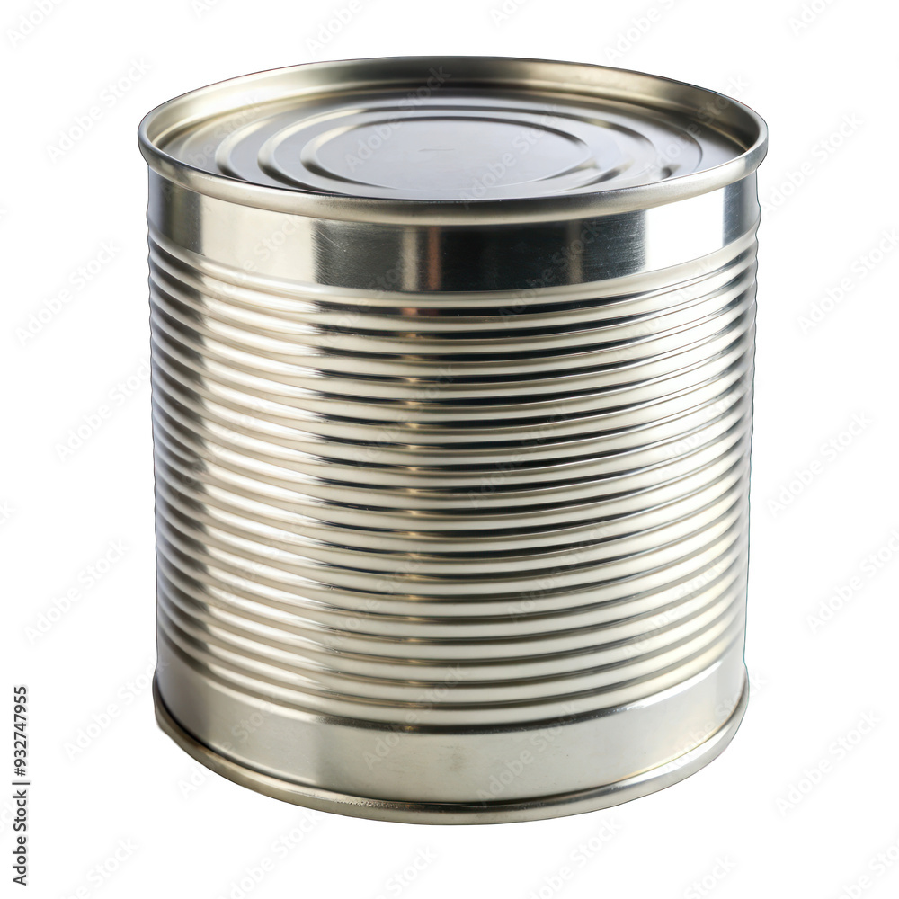 Closed tin can isolated on transparent background Closed tin can isolated on transparent background