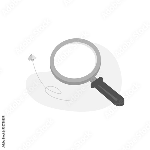 search no result. not found concept illustration flat design. simple modern graphic element for empty state ui, infographic, icon