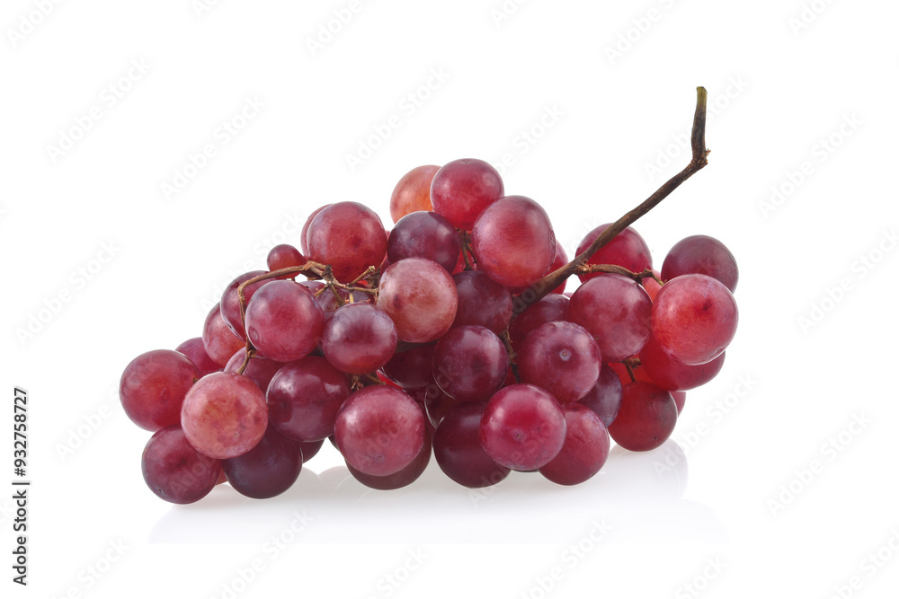 Ripe red grape isolated on white background Ripe red grape isolated on white background