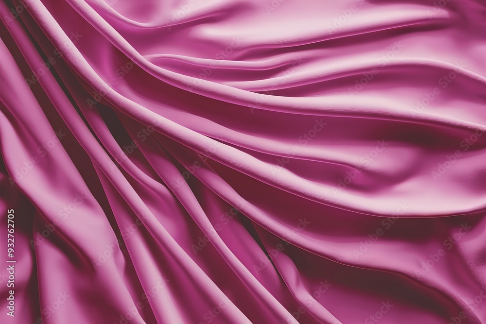 Fototapeta premium A stunning close-up photograph of a vibrant pink fabric