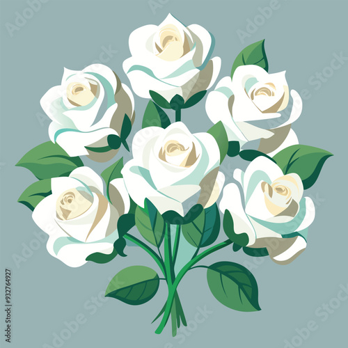 Rose vector illustration graphic Art design.