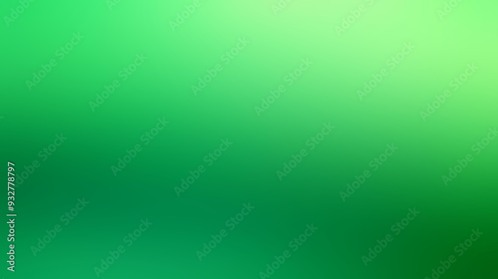 Green Color Gradient Background with Smooth Blending and Calming, Natural Hues