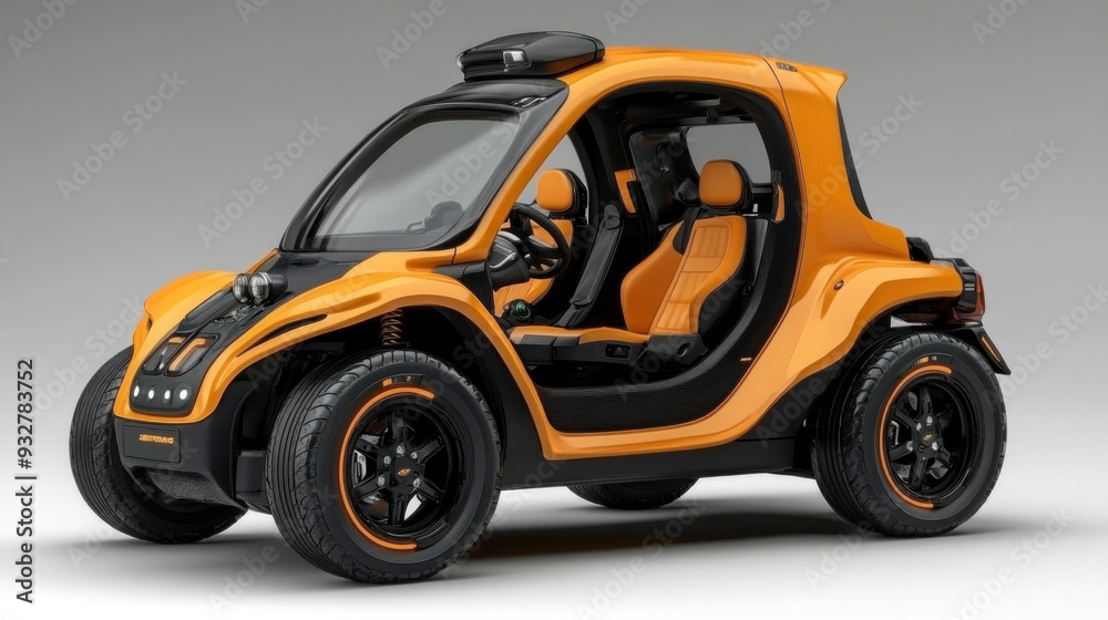 An electric vehicle designed specifically for people with disabilities, featuring ergonomic controls and easy access. An electric vehicle designed specifically for people with disabilities, featuring ergonomic controls and easy access.