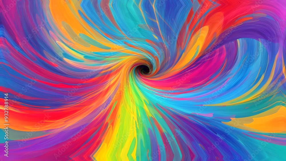 Abstract Swirling Rainbow Paint Vortex Abstract Swirling Rainbow Paint Vortex